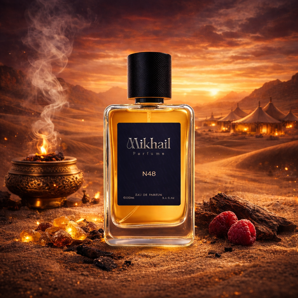 N48 by Mikhail – 100ml Oriental Woody Male Perfume | Elegant & Captivating Fragrance for Men and Women | Long-Lasting Perfume for All Occasions | Sophisticated & Mesmerizing Scent