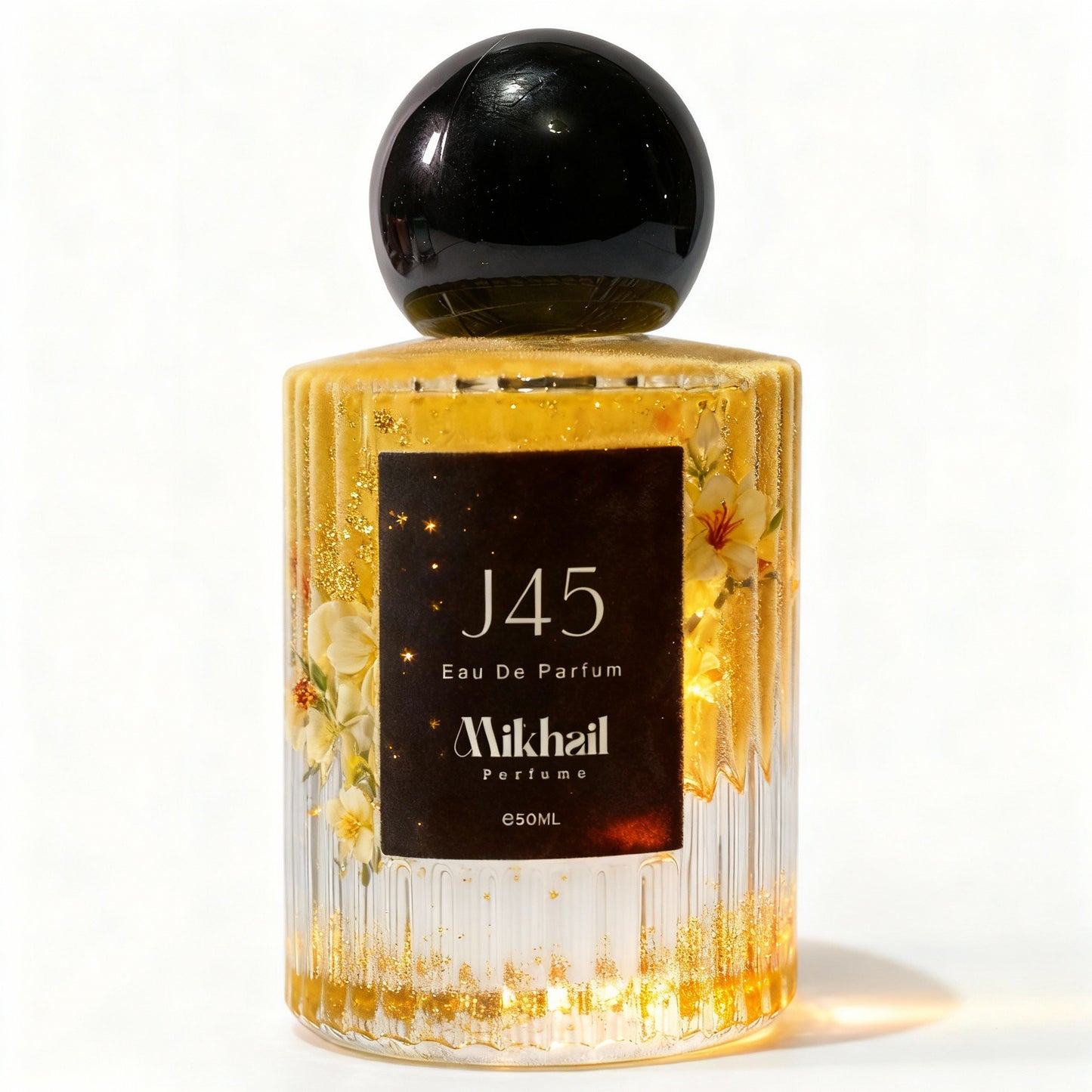 J45 by Mikhail | 50ML| Oriental Unisex Perfume | Luxury Long-Lasting Fragrance | Notes of Saffron, Jasmine, Ambergris & Cedarwood