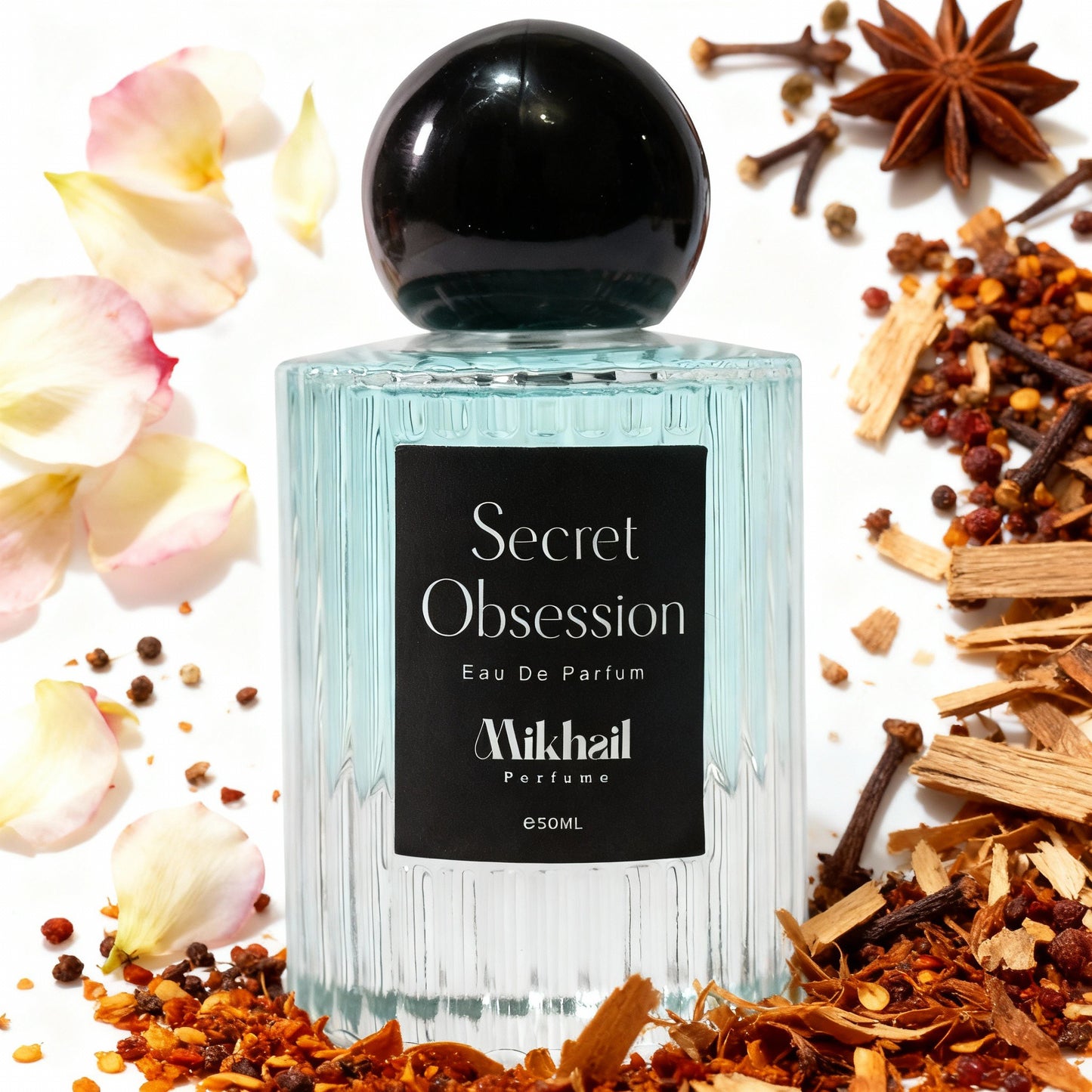 Secret Obsession by Mikhail | 50 ML | Unisex Perfume – Spicy Floral Eau de Parfum | Made in UAE/Dubai.