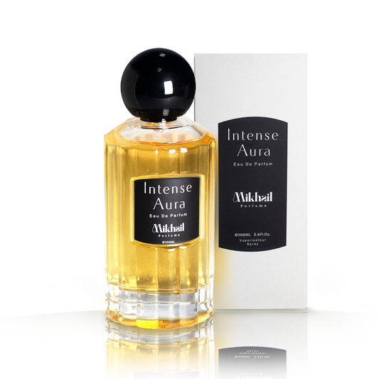 Intense Aura for Men by Mikhail | Bold & Sophisticated Eau de Parfum | Long-Lasting Woody Spicy Fragrance for Men | Masculine & Elegant Scent with Rich Aromatic Notes | Luxury Men's Perfume | 100ml
