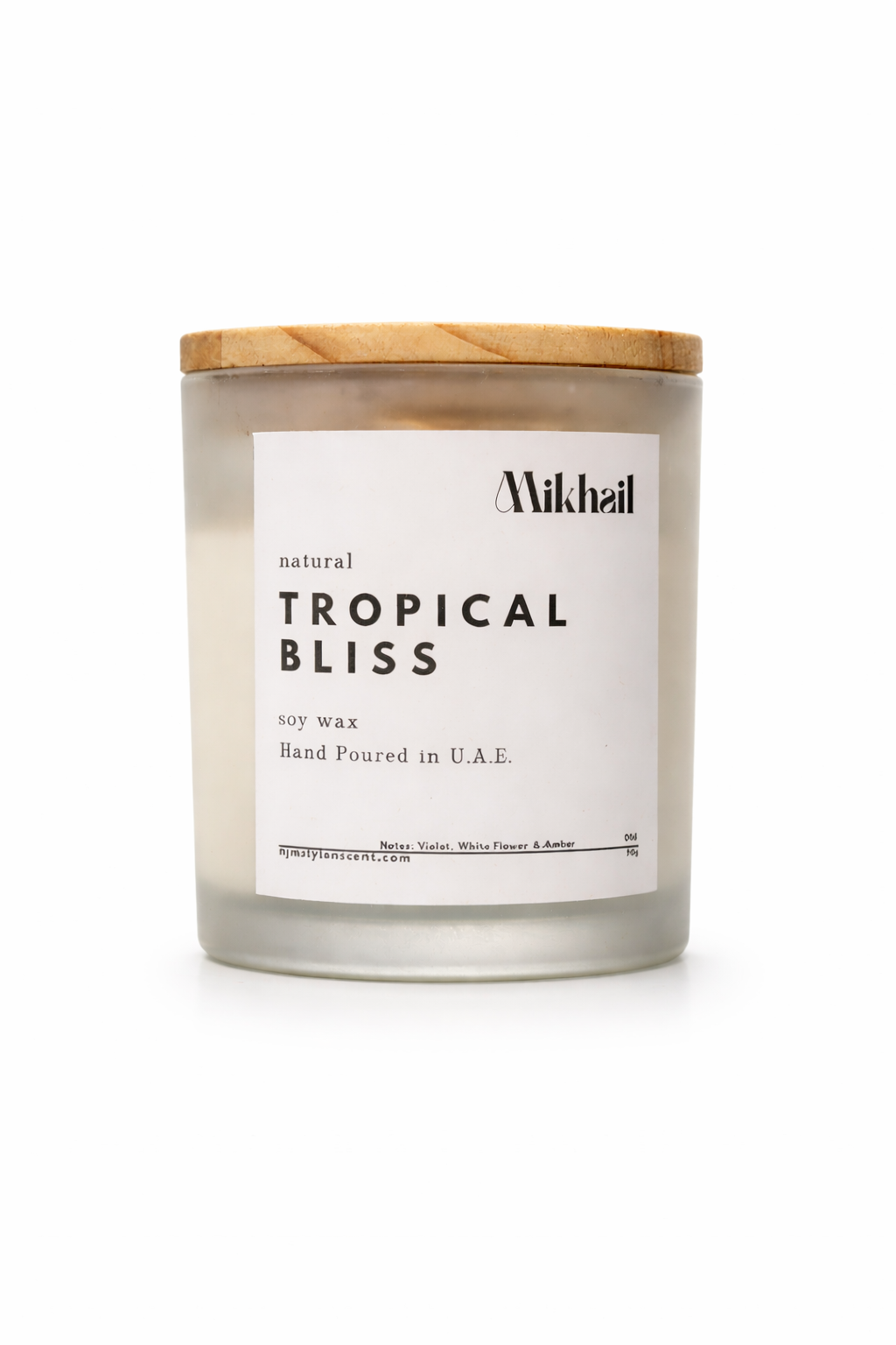 Tropical Bliss by Mikhail – Natural Soy Wax Scented Candle