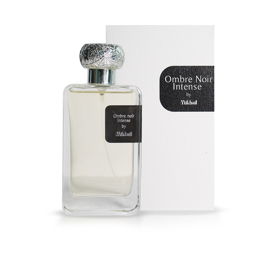 Ombre Noir Intense by Mikhail 100ml | Bold &amp; Sophisticated Masculine Eau de Parfum | Fresh Violet Leaf, Cedar, Jasmine Sambac, and Orris | Rich Leather, Woody Notes, and Tobacco