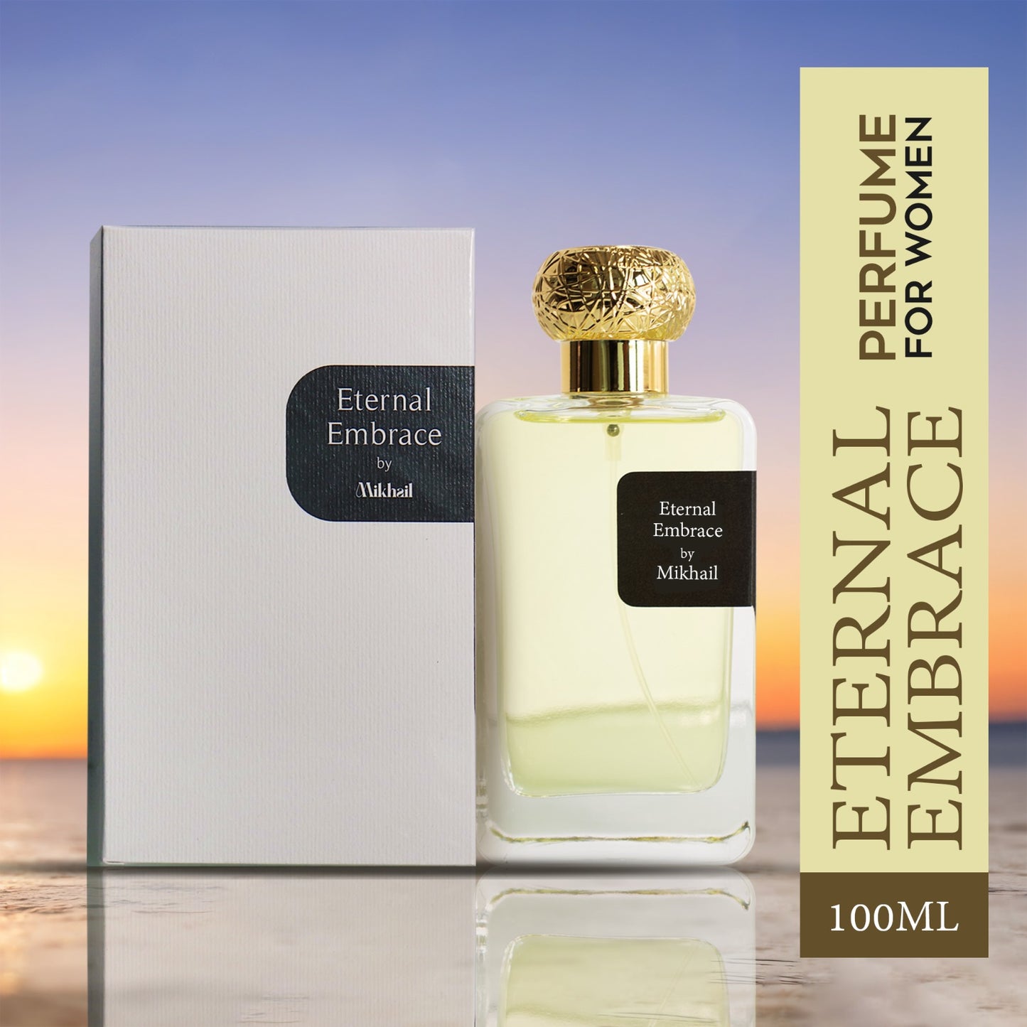 Eternal Embrace by Mikhail | 100ML | For Her – A Fresh and Zesty Blend of Floral Notes | Long-Lasting |Captivating Ladies’ Perfume Perfect for Every Occasion