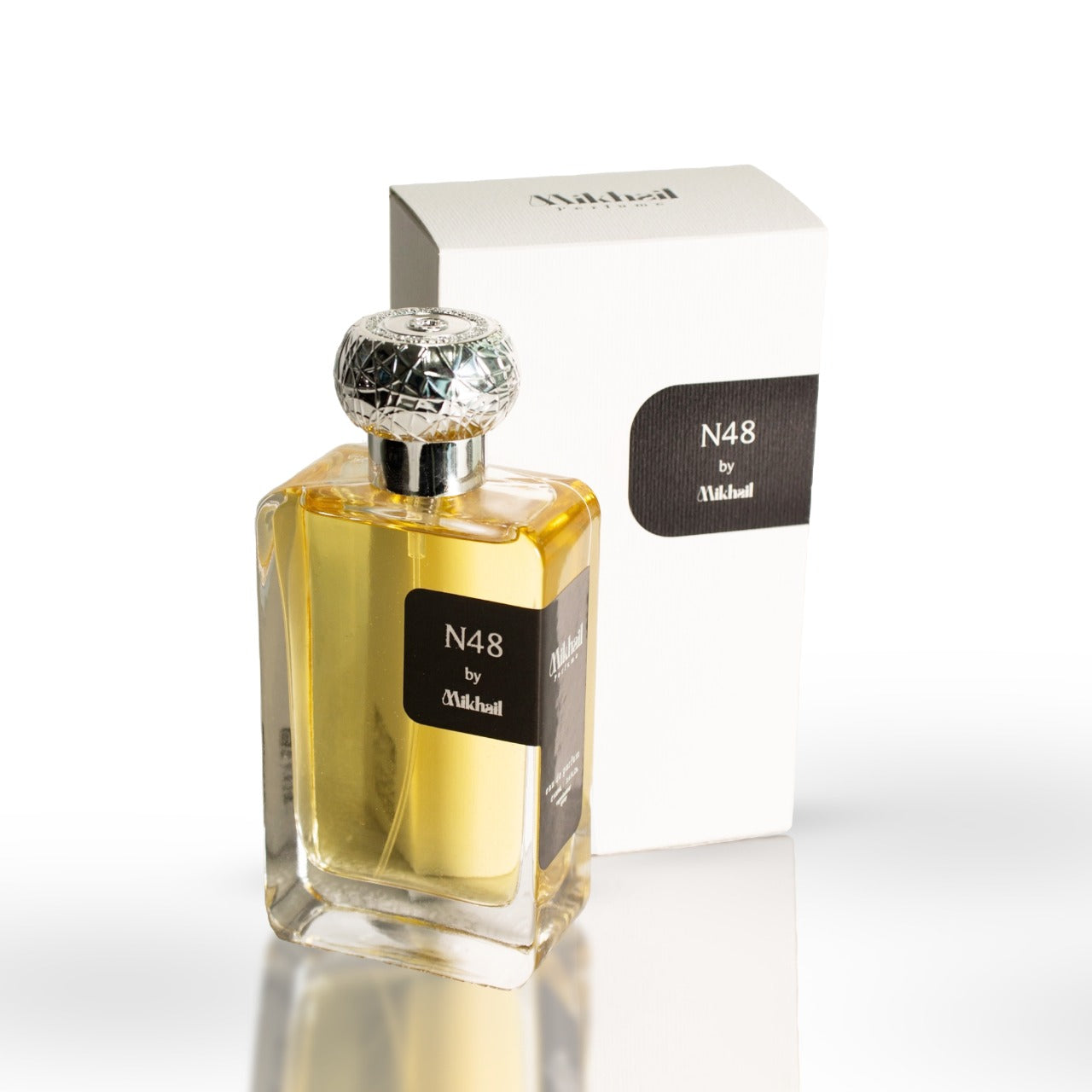 N48 by Mikhail – 100ml Oriental Woody Male Perfume | Elegant & Captivating Fragrance for Men and Women | Long-Lasting Perfume for All Occasions | Sophisticated & Mesmerizing Scent