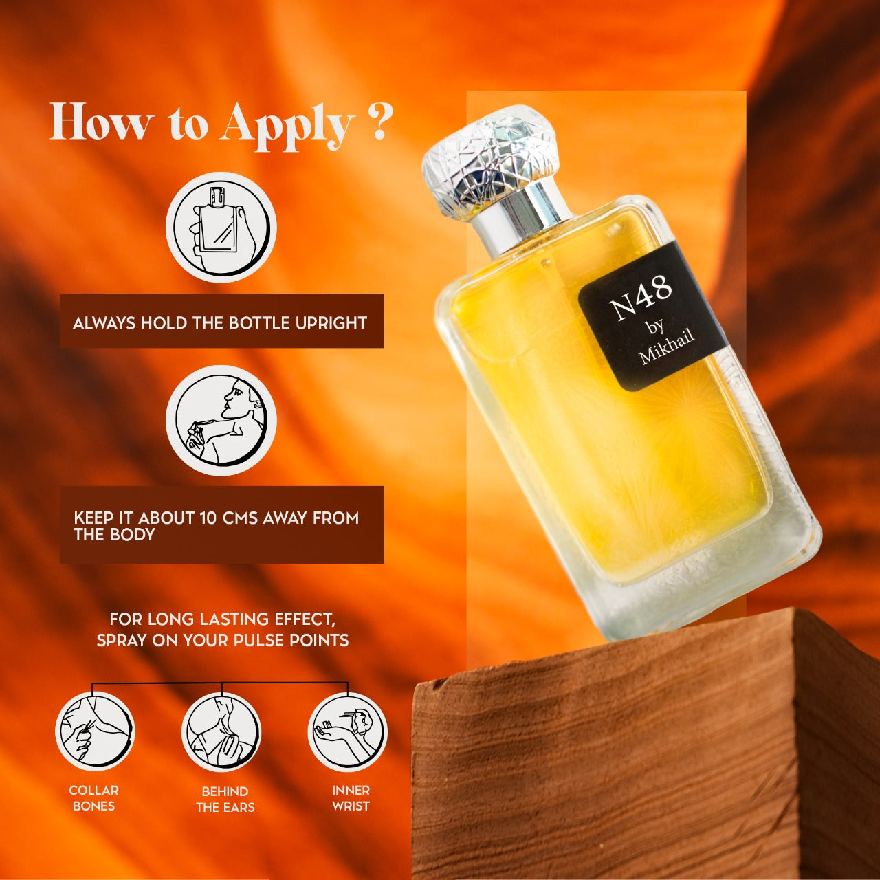 N48 by Mikhail – 100ml Oriental Woody Male Perfume | Elegant & Captivating Fragrance for Men and Women | Long-Lasting Perfume for All Occasions | Sophisticated & Mesmerizing Scent