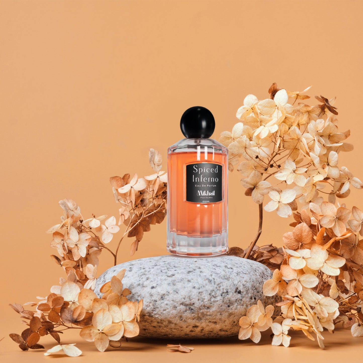 Spiced Inferno by Mikhail | Bold & Sophisticated Woody Spicy Fragrance for Men | Long-Lasting Eau de Parfum with Fiery Spices & Rich Earthy Notes | Perfect for Confident & Charismatic Men