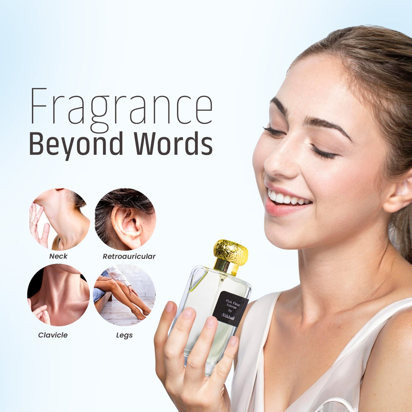 Pink Fleur Intense by Mikhail 100ml | Floral Citrus Perfume for Women | Fresh Amber, Cedar, and Chinese Osmanthus | Green Lilac, Musk, and Peony Heart Notes | Vibrant Tea Leaf