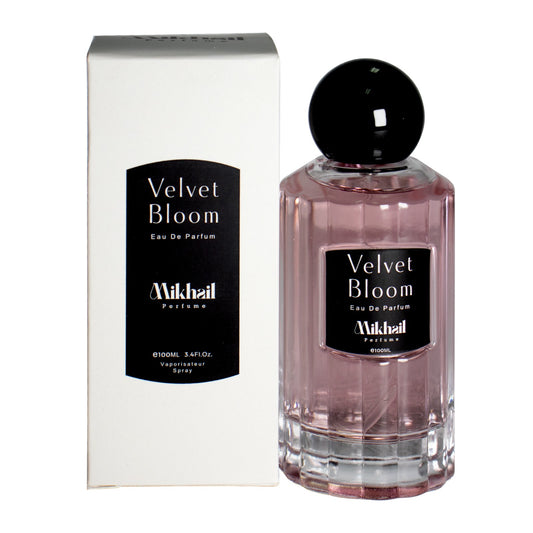 Velvet Bloom by Mikhail | Sophisticated Floral Perfume for Women | 100 ML| Fresh Litchi, Rhubarb, Bergamot & Nutmeg | Long-Lasting, Elegant Eau de Parfum